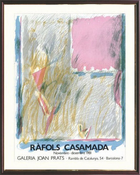 【最新型】◆ アルベルト・ラフォルス・カサマダ 『 ホアン・プラッツ 1981 』 リトグラフ 石版画、リトグラフ